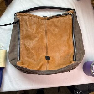 Urban expressions Vegan Two-Tone Shoulder Bag